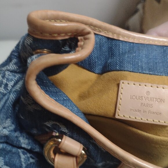 PRISTINE DISCONTINUED Louis Vuitton 💙💙Denim Pleaty mini~Wow! ✨ - Picture 14 of 16